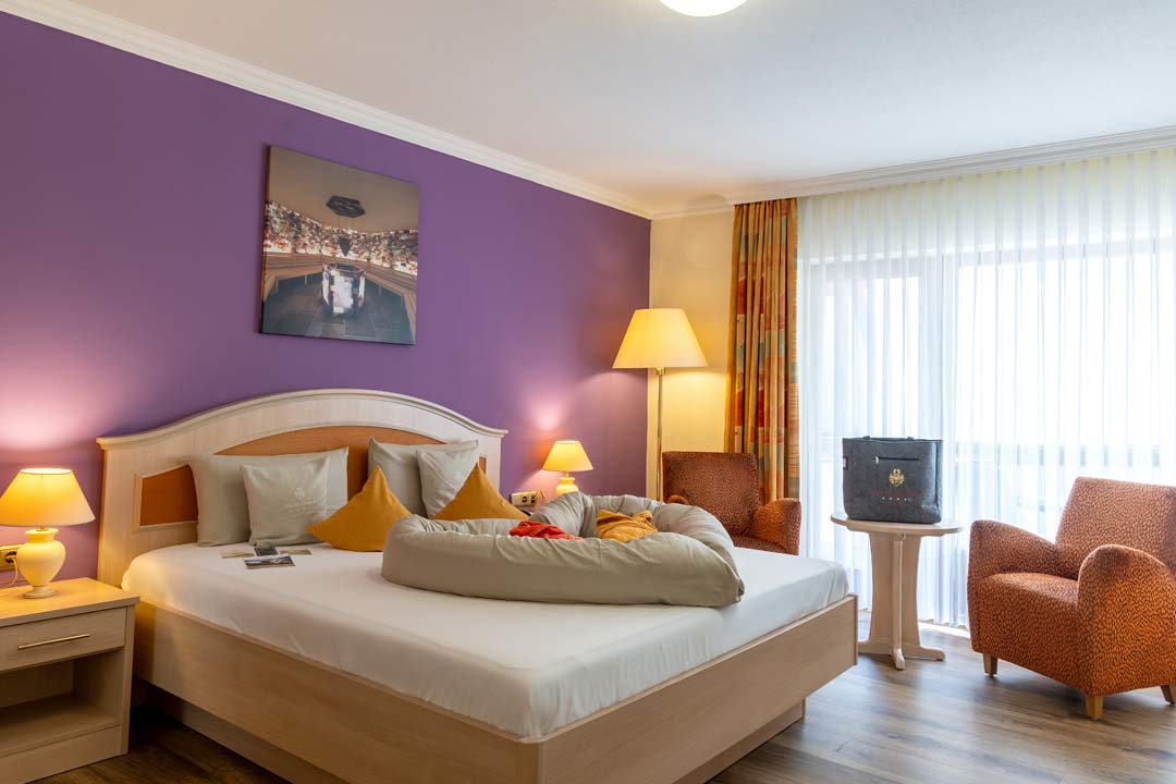 A modern hotel room in the beautiful Sauerland region